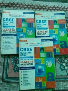 Oswaal CBSE Class 10 Question Bank (Sci, SST, Math