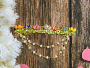 Floral Hair Clip with Pearls