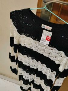 Stylish Striped Knit Sweater