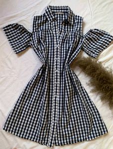 Gingham Shirt Dress