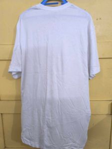 White Solid T-Shirt