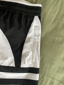 Brand New Adidas Black &amp; White Trefoil Track Pant