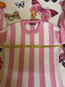 Pink &amp; White Striped Co-ord Set