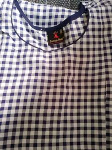 Dummy Shape Checkered Maternity Top