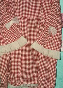 Red &amp; White Checkered Dress