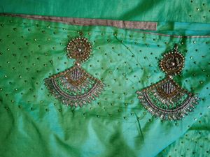 Beautiful Pista Green Colour Fancy Saree