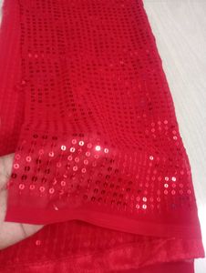New Red Sequence Blouse Piece