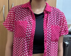 Pink Polka Dot Tunic