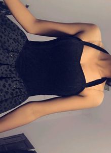 Shein Elegant Black Fit &amp; Flare Dress