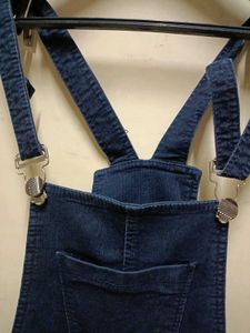 Distressed Denim Overalls