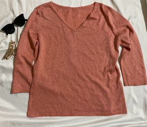Coral Shimmery Top