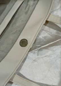 Ivory Quilted Tote Bag