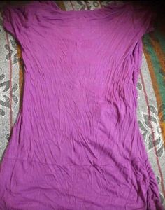 Purple Graphic Print Top