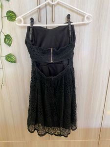 Black Lace Mini Dress