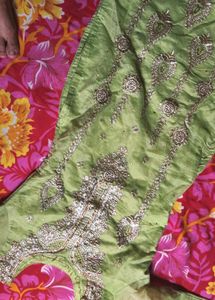 Beautiful Embroidered Plazo Jample Set