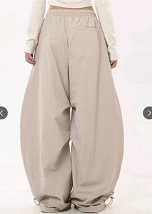 Parachute Beige Loose Baggy Pants