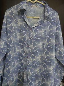 Blue Patterned Shirt