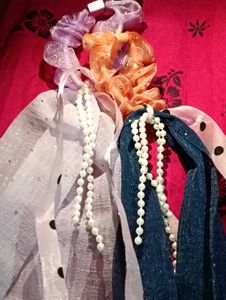 Pearl &amp; Ribbon Hair Accessories