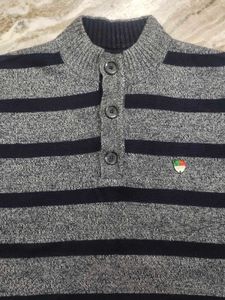 Black Grey Stripped Sweater