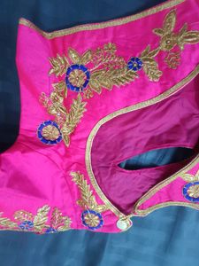 Embroidery Pink Blouse