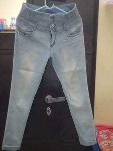 Light Blue High-Waisted Jeans