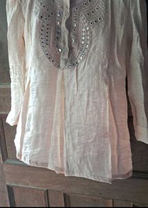 Women Nude Tunic Top Style  Short Kurti