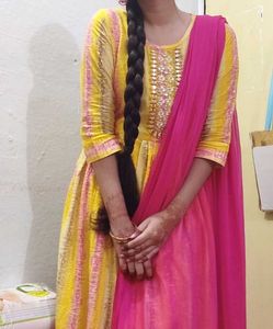 Yellow &amp; Pink Kurta