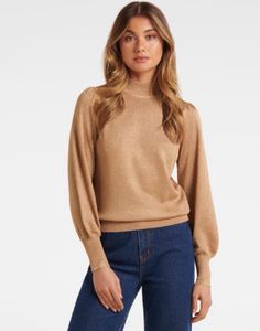Forever New PIA METALLICKNIT JUMPER