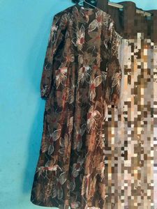 Floral Print Long Gown