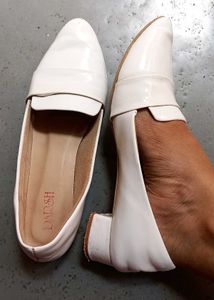 White Party Wear Loafers