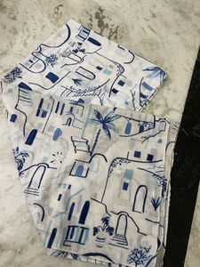 Blue & White Scarf