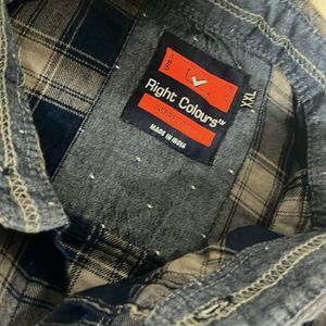 Blue Plaid Button-Down Shirt
