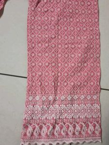 Pink Embroidered Palazzos