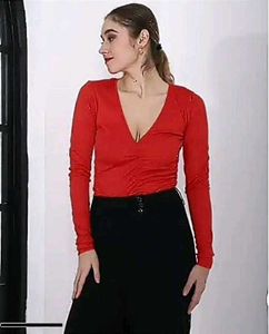 🔥 SHEIN Red Hot Ruched Bodysuit + FREE ₹299 Aloe