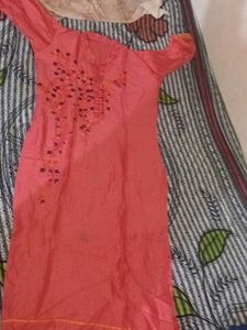 Cotton  Kurti With Embroidery