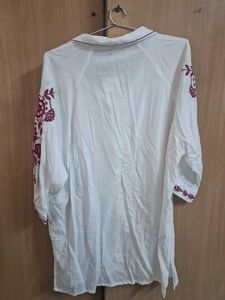 Embroidered White Shirt