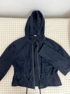 Hollister Blue Jacket with Tie Detailing Size XS