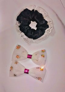 Hair Accessory Set home made without bow pins