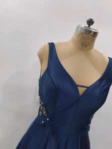 Elegant Navy Blue Gown
