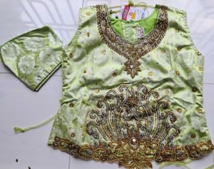 Heavy Worked Double Coloured Lehenga Choli (Women)