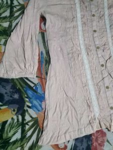 Blouse with Lace Trim Detail