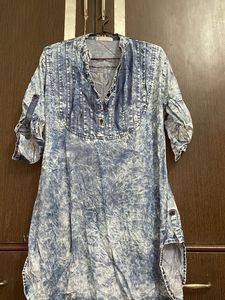 Denim Look Top 3XL
