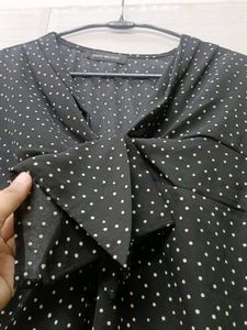 new black Polka Dot top.