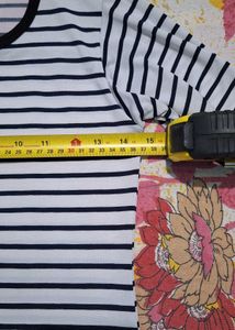 Classic Navy &amp; White Striped Long Sleeve Top