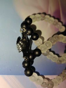 Beaded Stretch Couple Bracelet Set