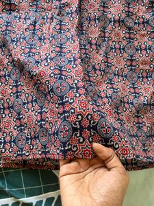 Patterned Long Sleeve Kurtha