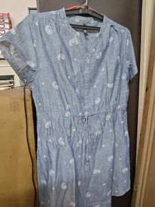 Blue Paisley Dress XXL
