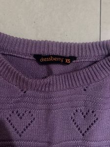 Lavender Knit Pullover