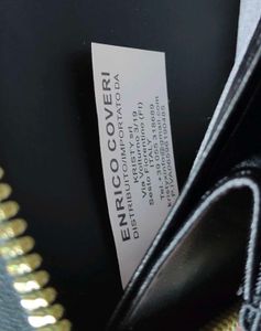 Enrico coveri Italian Brand Black Leather Wallet