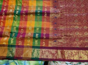 Elegant Checked Saree
